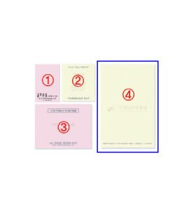 일반형점착칼라잇 20매 ④100x150㎜