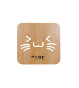 고양이 냄비받침대