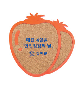 딸기 콜크 냄비받침